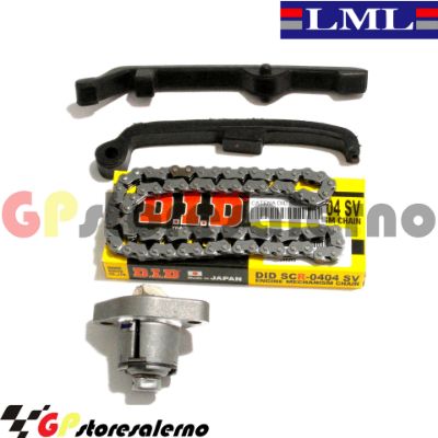 Visualizza i dettagli per KITDIS2 KIT CATENA TENDITORE PATTINI DISTRIBUZIONE LML 200 4T Immagine di KITDIS2 KIT CATENA TENDITORE PATTINI DISTRIBUZIONE LML 200 4T