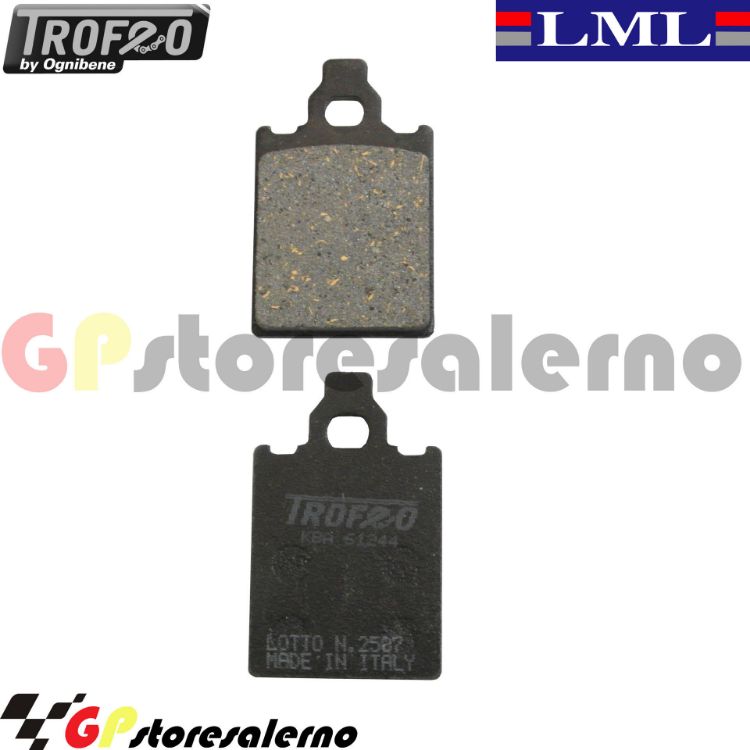 Immagine di COPPIA PASTIGLIE ANTERIORI LML STAR 2T E 4T 125 150 200