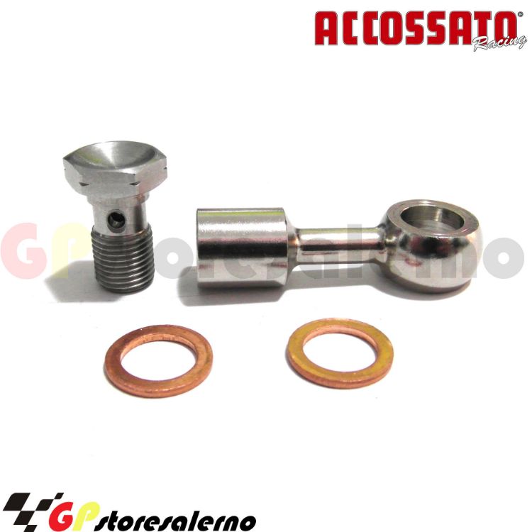 Immagine di AD001 ADATTATORE RACCORDO TUBO FRENO 1 TUBO 10X1 MOTO SCOOTER