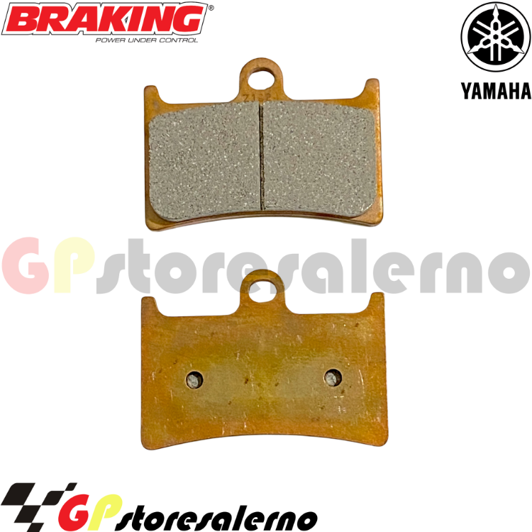 Immagine di P1R786 COPPIA PASTIGLIE FRENO ANTERIORE BRAKING  RACING PISTA YAMAHA R1 R6