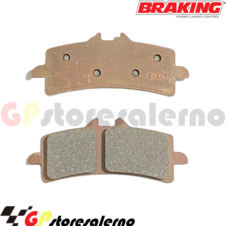 Immagine di P1R930  COPPIA PASTIGLIE FRENO ANTERIORE BRAKING  RACING PISTA PINZE BREMBO M4 M50