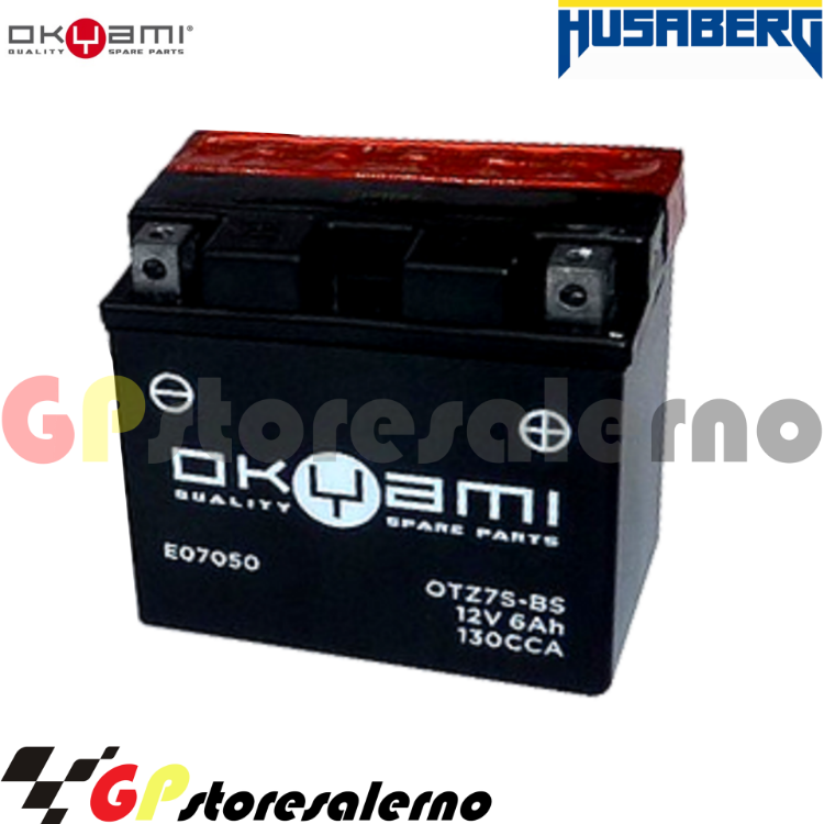 Immagine di E07050 BATTERIA OKYAMI YTZ7S-BS HUSABERG 390  FE 70° Engine 2009 2012