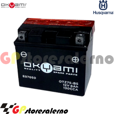 Visualizza i dettagli per E07050 BATTERIA OKYAMI YTZ7S-BS HUSQVARNA 511 SM R 2011 2013 Immagine di E07050 BATTERIA OKYAMI YTZ7S-BS HUSQVARNA 511 SM R 2011 2013