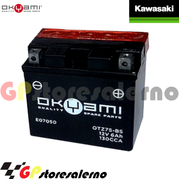 Immagine di E07050 BATTERIA OKYAMI YTZ7S-BS KAWASAKI 450 KLX R 2007 2020