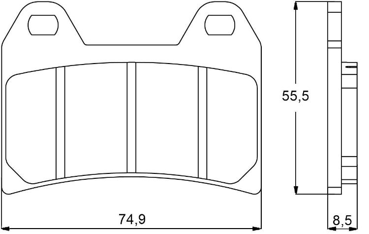 Immagine di B002 COPPIA PASTIGLIE FRENO RACING ANTERIORI ZCOO BY DID APRILIA 250 RS 1998 2003