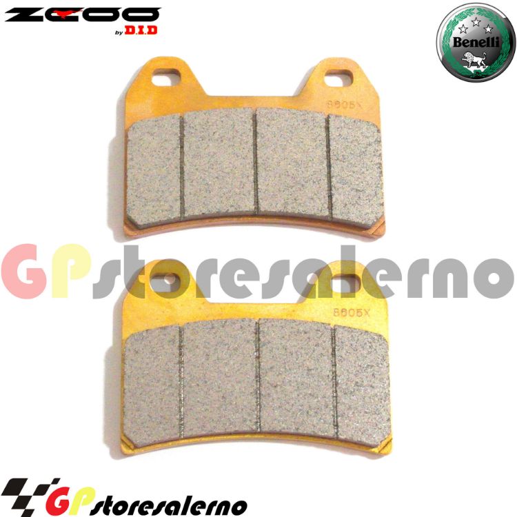 Immagine di B002 COPPIA PASTIGLIE FRENO RACING ANTERIORI ZCOO BY DID BENELLI 899 TRE K 2007 2012