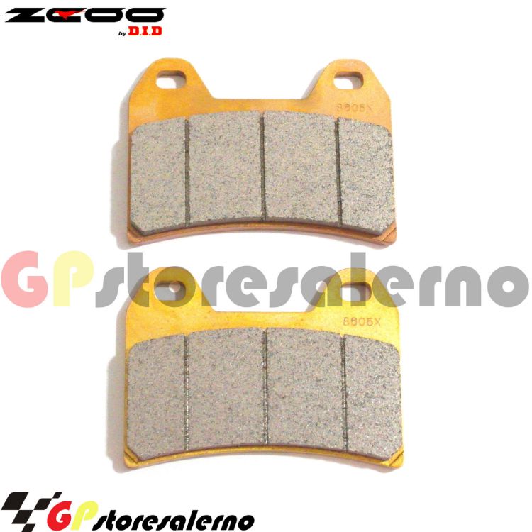 Immagine di B002 COPPIA PASTIGLIE FRENO RACING ANTERIORI ZCOO BY DID PER PINZE BREMBO P4 30/34