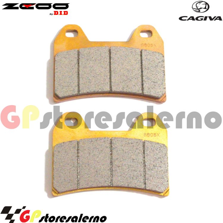 Immagine di B002 COPPIA PASTIGLIE FRENO RACING ANTERIORI ZCOO BY DID CAGIVA 650 V RAPTOR 2000 2002