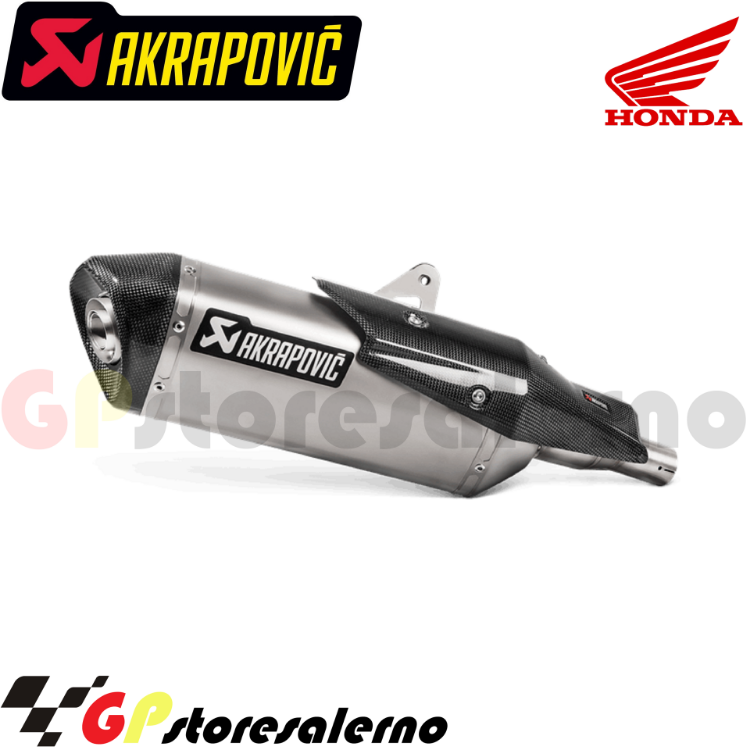 Immagine di S-H7S04-HRT TERMINALE SCARICO AKRAPOVIC TITANIO / CARBONIO PER HONDA 750 X ADV 2017 2023