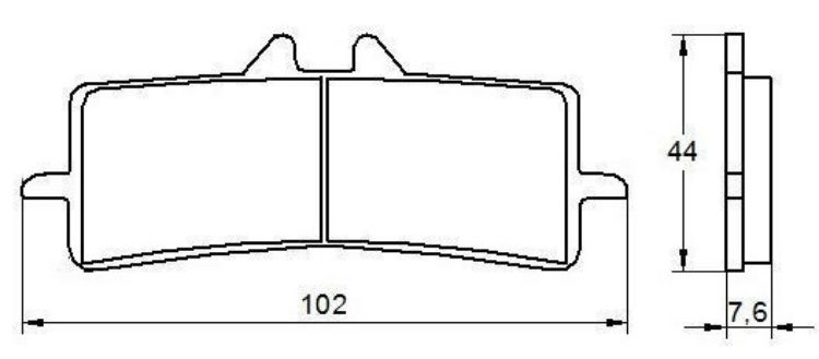 Immagine di B005 COPPIA PASTIGLIE FRENO RACING ANTERIORI ZCOO BY DID APRILIA 1100 TUONO V4 2021 2023