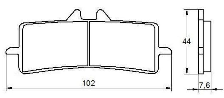 Immagine di B005 COPPIA PASTIGLIE FRENO RACING ANTERIORI ZCOO BY DID BMW 1200 HP2 SPORT 2008 2012