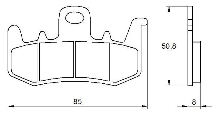 Immagine di B007 COPPIA PASTIGLIE FRENO RACING ANTERIORI ZCOO BY  DID APRILIA 660 RS 2020 2022