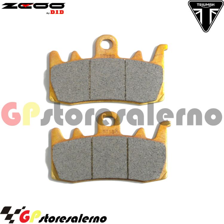 Immagine di B007 COPPIA PASTIGLIE FRENO RACING ANTERIORI ZCOO BY  DID TRIUMPH 1215 TIGER ALPINE 2020 2021