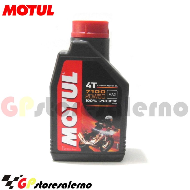 Immagine di 7100 20W50 OLIO MOTUL MOTORE MOTO SCOOTER 100 % SINTETICO JASO MA2 1 LITRO