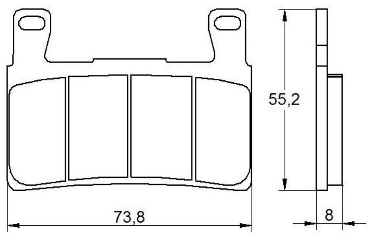 Immagine di N004 COPPIA PASTIGLIE FRENO RACING ANTERIORI ZCOO BY  DID HONDA CBR 600 F DAL 1999 AL 2006