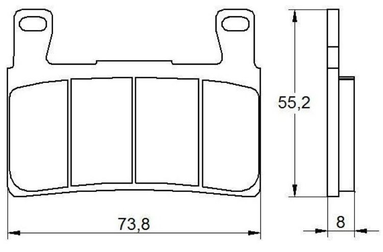 Immagine di N004 COPPIA PASTIGLIE FRENO RACING ANTERIORI ZCOO BY  DID HONDA CBR 600 RR DAL 2003 AL 2004