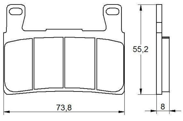 Immagine di N004 COPPIA PASTIGLIE FRENO RACING ANTERIORI ZCOO BY  DID HONDA CBR 919 900 RR FIREBLADE DAL 1998 AL 1999