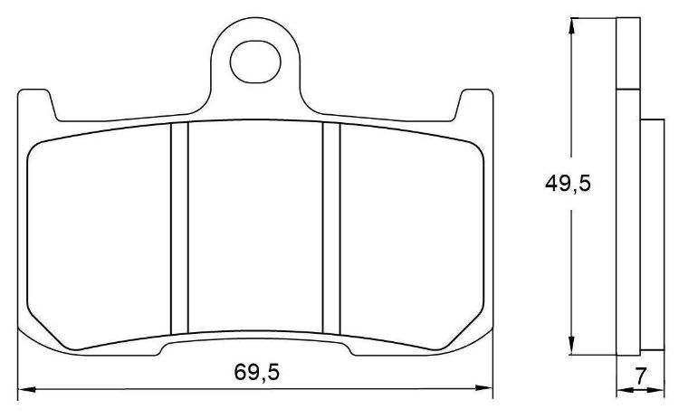 Immagine di N005 COPPIA PASTIGLIE FRENO RACING ANTERIORI ZCOO BY  DID TRIUMPH 850 TIGER SPORT DAL 2021 AL 2022