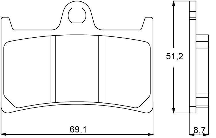 Immagine di S001 COPPIA PASTIGLIE FRENO RACING ANTERIORI ZCOO BY DID YAMAHA 530 XP D T MAX DX ABS DAL 2017 AL 2019