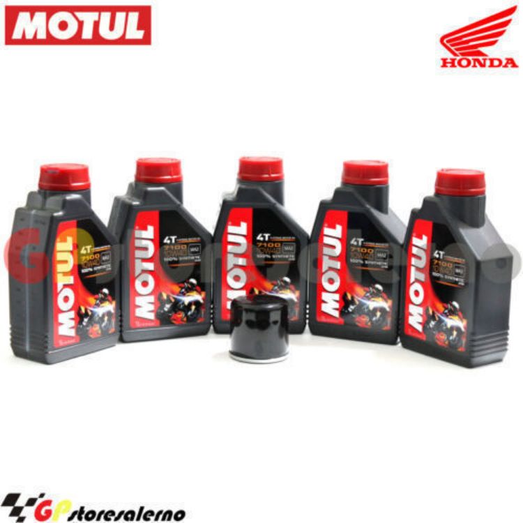 Immagine di KIT TAGLIANDO OLIO + FILTRO MOTUL 7100 10W40 5L HONDA CRF 1100 L DL AFRICA TWIN DCT DAL 2020 AL 2026