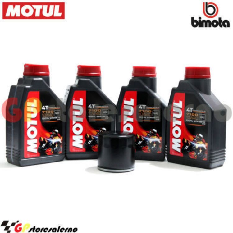 Immagine di KIT TAGLIANDO OLIO + FILTRO MOTUL 7100 10W40 4L BIMOTA 851 TESI 1D DAL 1990 AL 1991