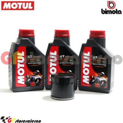 Visualizza i dettagli per KIT TAGLIANDO OLIO + FILTRO MOTUL 7100 10W40 3L CAGIVA 650 ALAZZURRA SPORTS DAL 1982 AL 1988 Immagine di KIT TAGLIANDO OLIO + FILTRO MOTUL 7100 10W40 3L CAGIVA 650 ALAZZURRA SPORTS DAL 1982 AL 1988