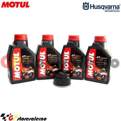 Visualizza i dettagli per KIT TAGLIANDO OLIO + FILTRO MOTUL 7100 10W40 4L HUSQVARNA 900 NUDA DAL 2011 AL 2014 Immagine di KIT TAGLIANDO OLIO + FILTRO MOTUL 7100 10W40 4L HUSQVARNA 900 NUDA DAL 2011 AL 2014
