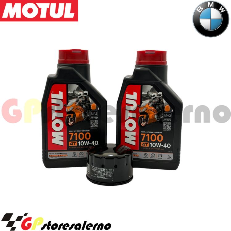 Immagine di KIT TAGLIANDO OLIO + FILTRO MOTUL 7100 10W40 2L BMW C 400 X DAL 2019 AL 2020