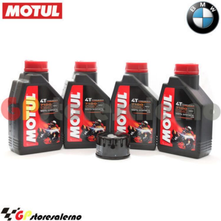 Immagine di KIT TAGLIANDO OLIO + FILTRO MOTUL 7100 10W40 4L BMW C 600 SPORT DAL 2011 AL 2015