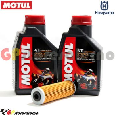 Visualizza i dettagli per KIT TAGLIANDO OLIO + FILTRO MOTUL 7100 10W40 2L HUSQVARNA FR 450 RALLY DAL 2016 AL 2022 Immagine di KIT TAGLIANDO OLIO + FILTRO MOTUL 7100 10W40 2L HUSQVARNA FR 450 RALLY DAL 2016 AL 2022