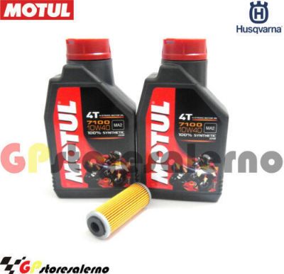 Visualizza i dettagli per KIT TAGLIANDO OLIO + FILTRO MOTUL 7100 10W40 2L HUSQVARNA FE 501 S DAL 2020 AL 2023 Immagine di KIT TAGLIANDO OLIO + FILTRO MOTUL 7100 10W40 2L HUSQVARNA FE 501 S DAL 2020 AL 2023