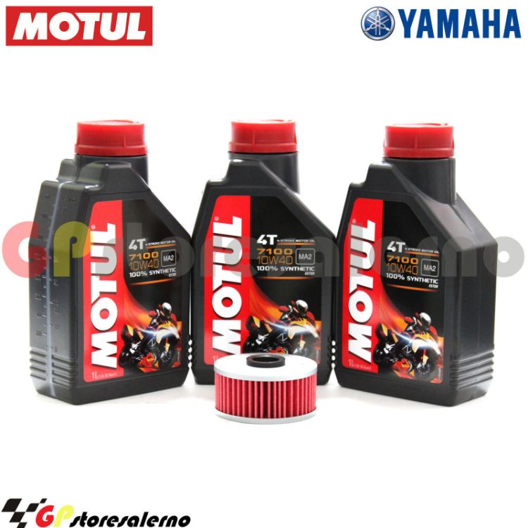 Immagine di KIT TAGLIANDO OLIO + FILTRO MOTUL 7100 10W40 3L YAMAHA XJ 400 1982