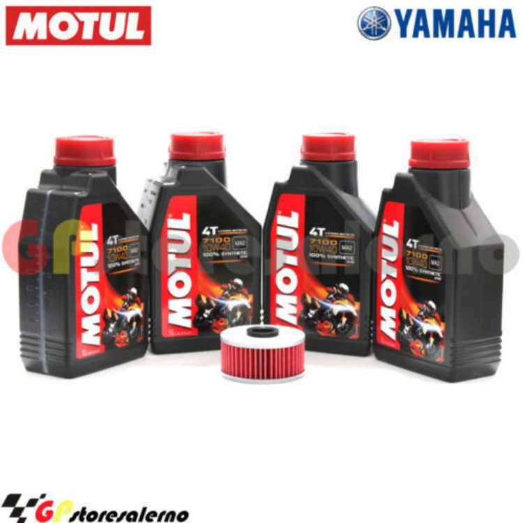 Immagine di KIT TAGLIANDO OLIO + FILTRO MOTUL 7100 10W40 4L YAMAHA FJ 600 DAL 1984 AL 1985