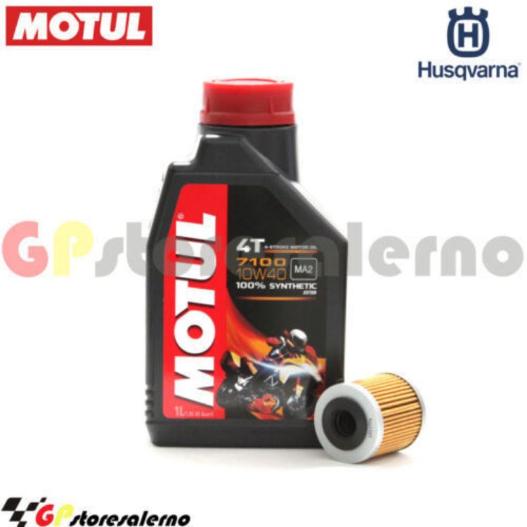 Immagine di KIT TAGLIANDO OLIO + FILTRO MOTUL 7100 10W40 1L HUSQVARNA TE 310 DAL 2009 AL 2010