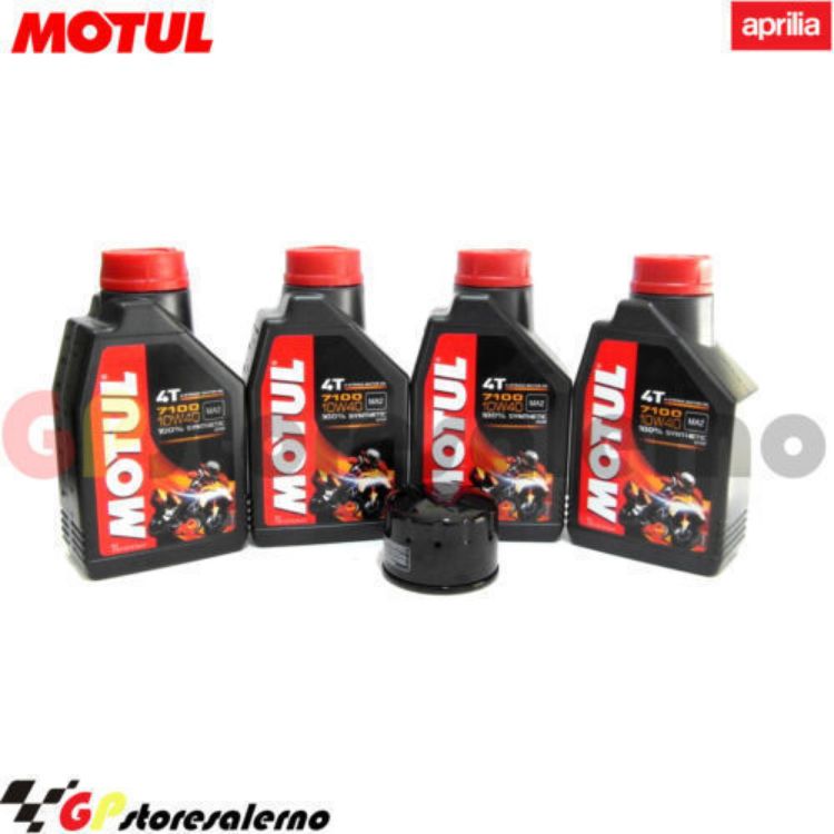 Immagine di KIT TAGLIANDO OLIO + FILTRO MOTUL 7100 10W40 4L MOTOGUZZI 1400 CALIFORNIA AUDACE DAL 2015 AL 2017