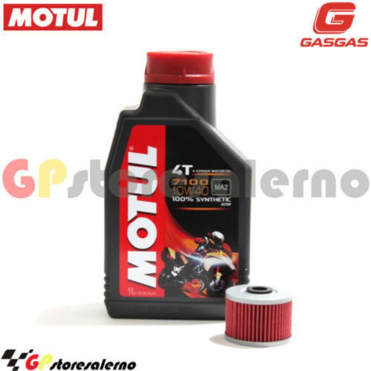 Immagine di KIT TAGLIANDO OLIO + FILTRO MOTUL 7100 10W40 1L GAS GAS 450 PAMPERA DAL 2007 AL 2008