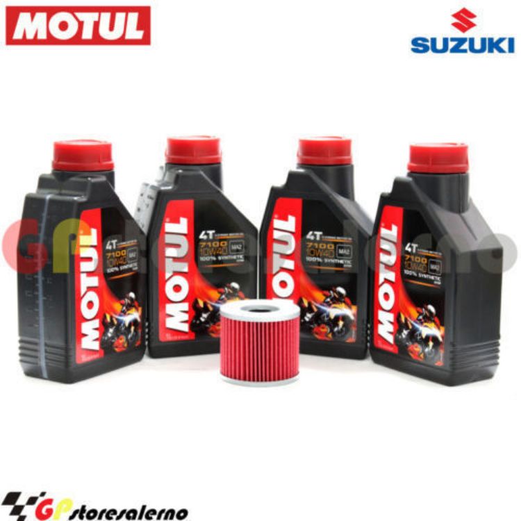 Immagine di KIT TAGLIANDO OLIO + FILTRO MOTUL 7100 10W40 4L SUZUKI GS 700 1985