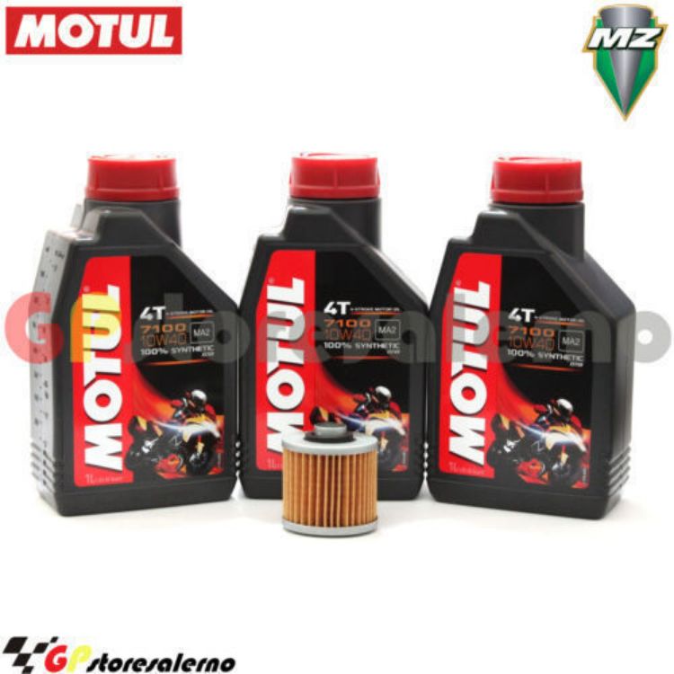 Immagine di KIT TAGLIANDO OLIO + FILTRO MOTUL 7100 10W40 3L MUZ 660 SKORPION CUP 1999