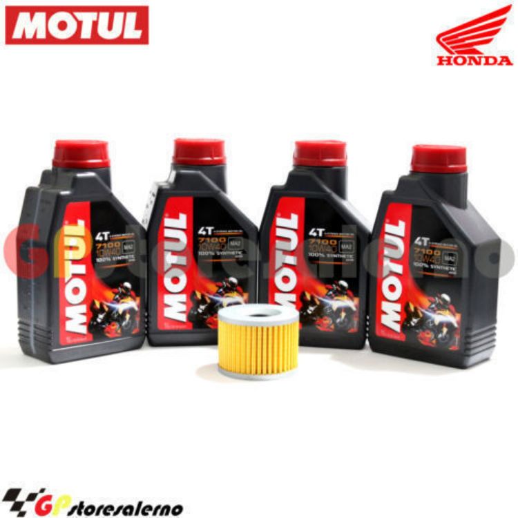 Immagine di KIT TAGLIANDO OLIO + FILTRO MOTUL 7100 10W40 4L HONDA CB 1000 C CUSTOM 1983