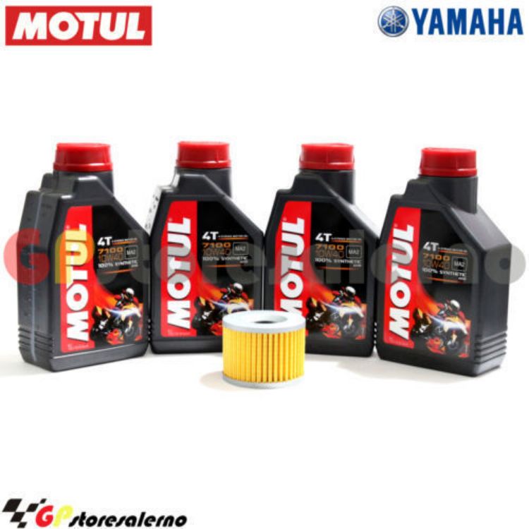 Immagine di KIT TAGLIANDO OLIO + FILTRO MOTUL 7100 10W40 4L YAMAHA FJ 1200 DAL 1986 AL 1995