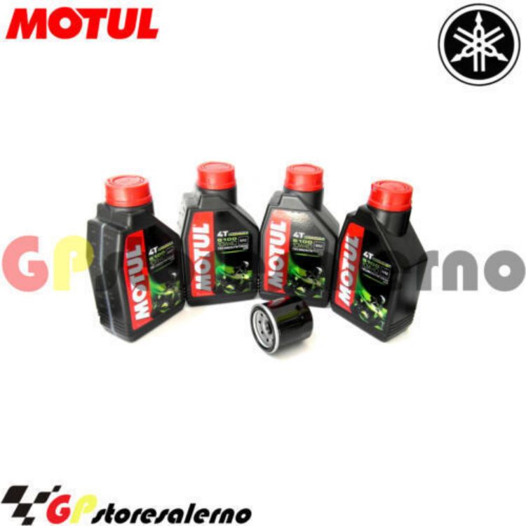 Immagine di KIT TAGLIANDO OLIO + FILTRO MOTUL 5100 10W40 4 LITRI YAMAHA TRACER 9 900 DAL 2021 AL 2026