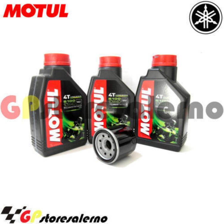 Immagine di KIT TAGLIANDO OLIO + FILTRO MOTUL 5100 10W40 3 LITRI YAMAHA XP 560 EA TMAX DAL 2020 AL 2026