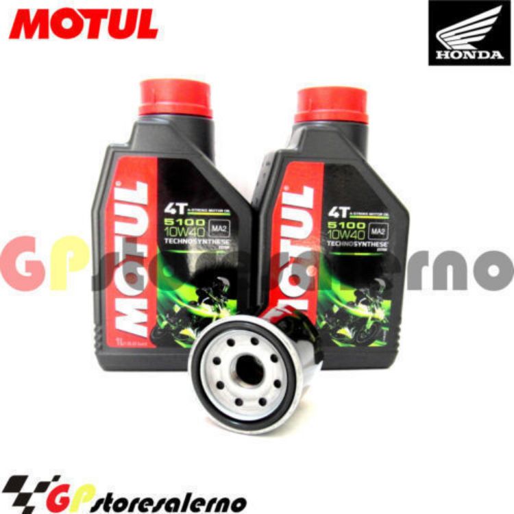 Immagine di KIT TAGLIANDO OLIO + FILTRO MOTUL 5100 10W40 2 LITRI HONDA SH 300 i DAL 2007 AL 2020