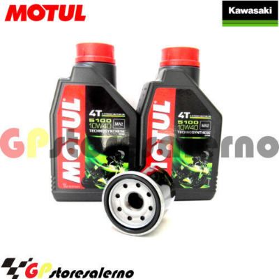 Visualizza i dettagli per KIT TAGLIANDO OLIO + FILTRO MOTUL 5100 10W40 2 LITRI KAWASAKI ER-6N 650 EX 2006 Immagine di KIT TAGLIANDO OLIO + FILTRO MOTUL 5100 10W40 2 LITRI KAWASAKI ER-6N 650 EX 2006