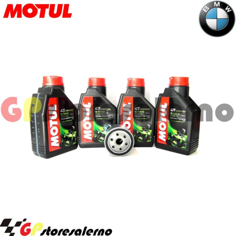 Immagine di KIT TAGLIANDO OLIO + FILTRO MOTUL 5100 10W40 4 LITRI BMW R 1100 S DAL 1999 AL 2005