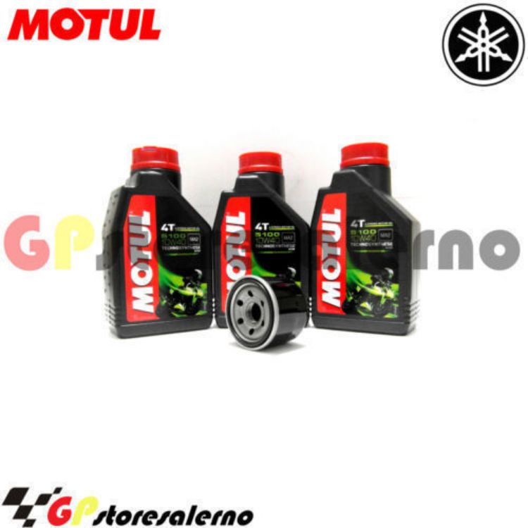 Immagine di KIT TAGLIANDO OLIO + FILTRO MOTUL 5100 10W40 3 LITRI YAMAHA XP 500 SP TMAX  WHITE MAX DAL 2010 AL 2011