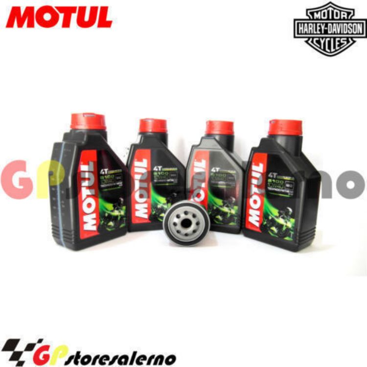 Immagine di KIT TAGLIANDO OLIO + FILTRO MOTUL 5100 10W40 4 LITRI HARLEY DAVIDSON XL 50 1200 50TH ANNIVERSARY SPORTSTER EFI 2007