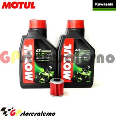 Visualizza i dettagli per KIT TAGLIANDO OLIO + FILTRO MOTUL 5100 10W40 2 LITRI KAWASAKI KX 250 F DAL 2004 AL 2012 Immagine di KIT TAGLIANDO OLIO + FILTRO MOTUL 5100 10W40 2 LITRI KAWASAKI KX 250 F DAL 2004 AL 2012