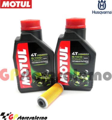 Visualizza i dettagli per KIT TAGLIANDO OLIO + FILTRO MOTUL 5100 10W40 2 LITRI HUSQVARNA FR 450 RALLY DAL 2016 AL 2022 Immagine di KIT TAGLIANDO OLIO + FILTRO MOTUL 5100 10W40 2 LITRI HUSQVARNA FR 450 RALLY DAL 2016 AL 2022
