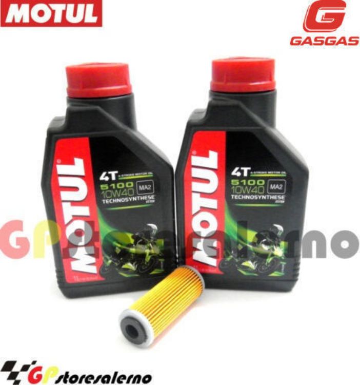 Immagine di KIT TAGLIANDO OLIO + FILTRO MOTUL 5100 10W40 2 LITRI GAS GAS MC 450 F TROY LEE DESIGNS 2022